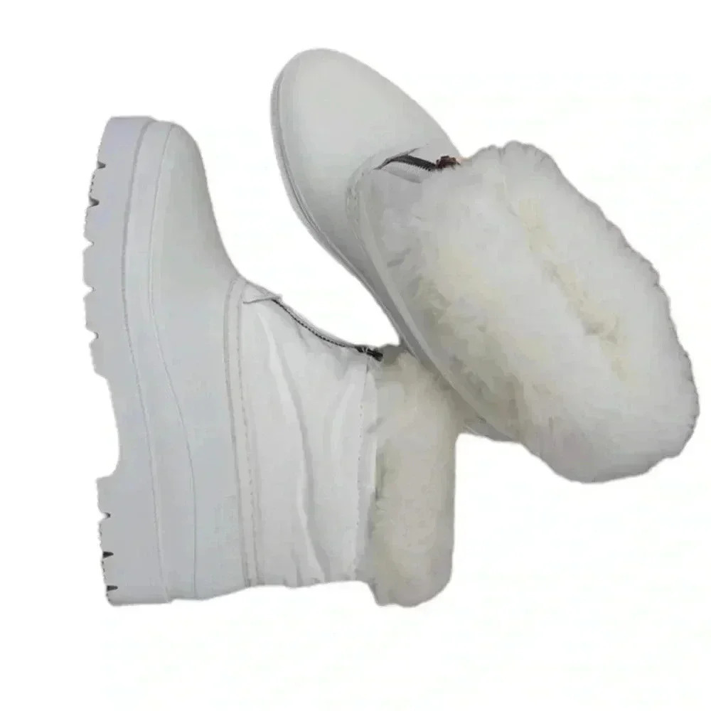 Baffin White Winter Ankle  Boots Size 6 - Picture 2 of 11